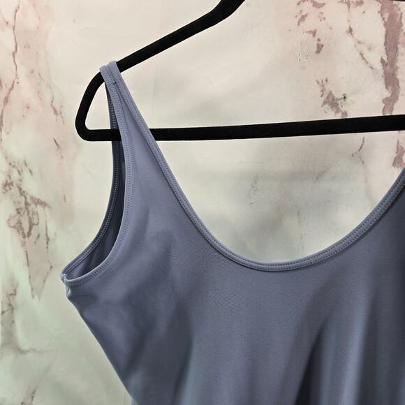 Old Navy Jumpsuit Womens Large Light Blue Tank Active Power Soft Go Dry Crop - Picture 2 of 10